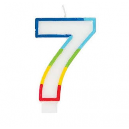 CANDLE COLOURFULL NUMBER 7 CANDLE COLOURFULL NUMBER 7